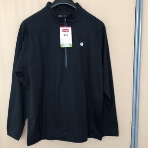 Wrangler 1/2 Zip Pullover Size Large Color Black